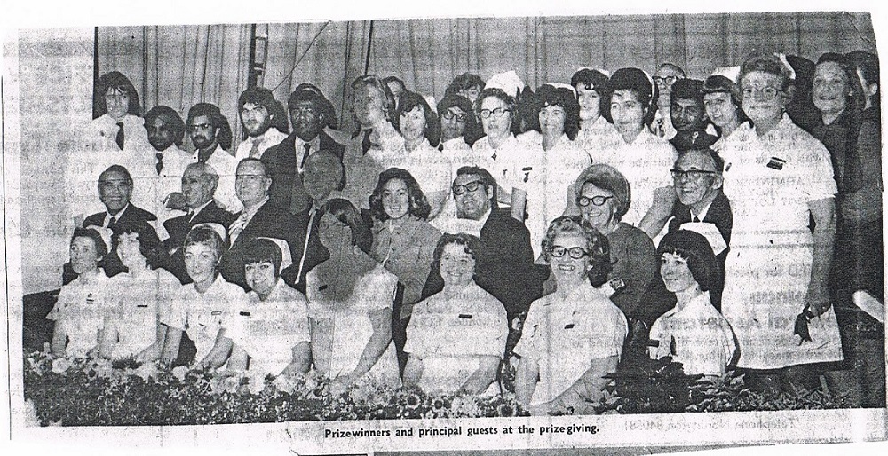 1973 Nurses' Prize Giving from the local paper