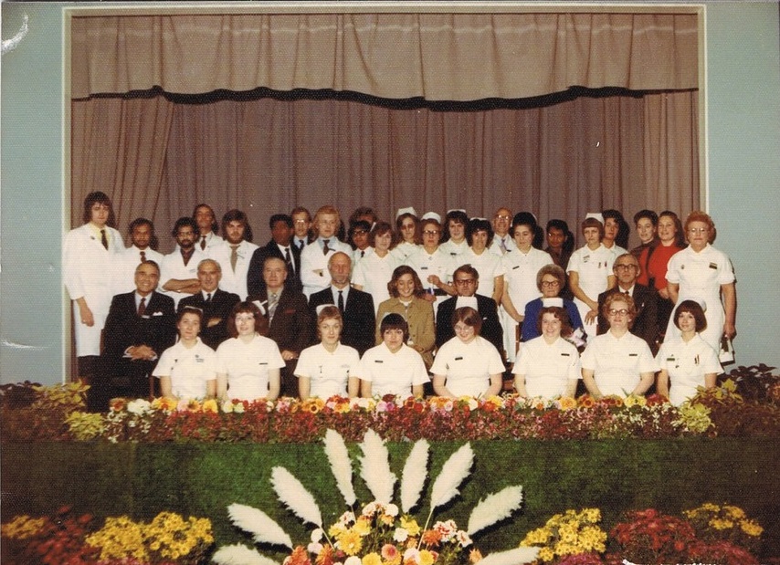 1973 Nurses' Prize Giving - winners and VIPs