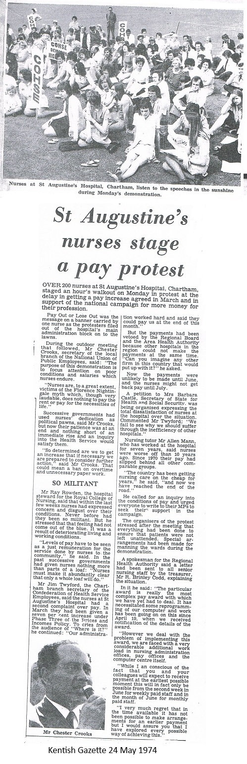 May 1974 - Nurses' pay demonstration