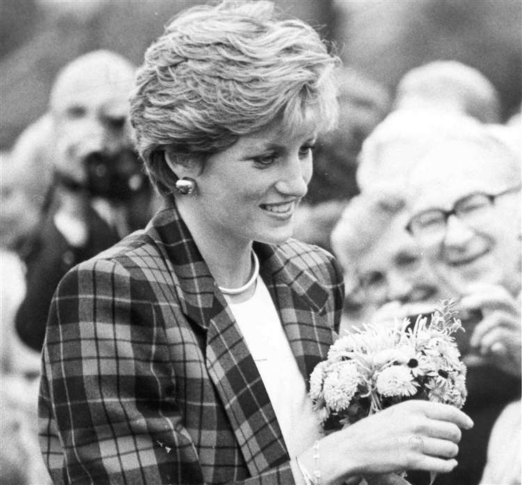 Princess Diana visits, October 1990